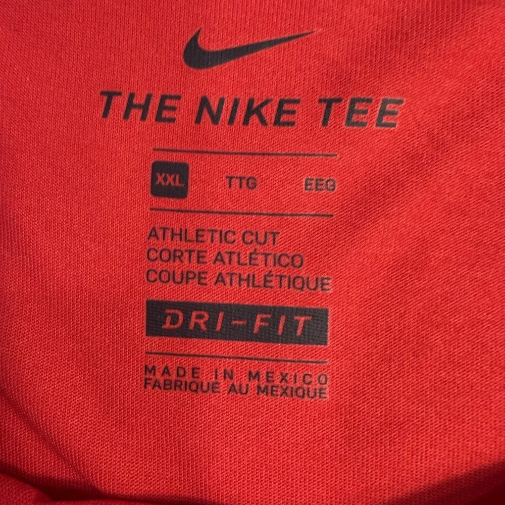 Nike USA Olympic Team Dri-FIT Red Athletic Cut T-Shirt Mens XXL Short Sleeve NWT